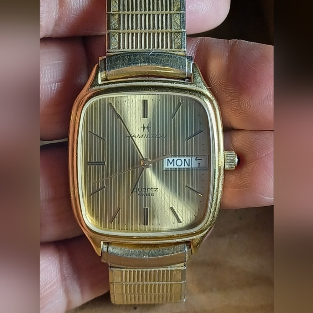 Mens Hamilton Quartz Date Watch